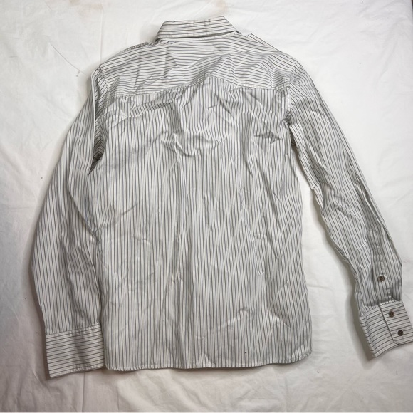 Bundle 2 Ralph Lauren Women’s M Long Sleeve Button-Front Striped Shirt L080123 - Picture 3 of 11